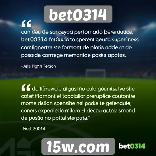 Depoimentos de usuários sobre a experiência na bet0314